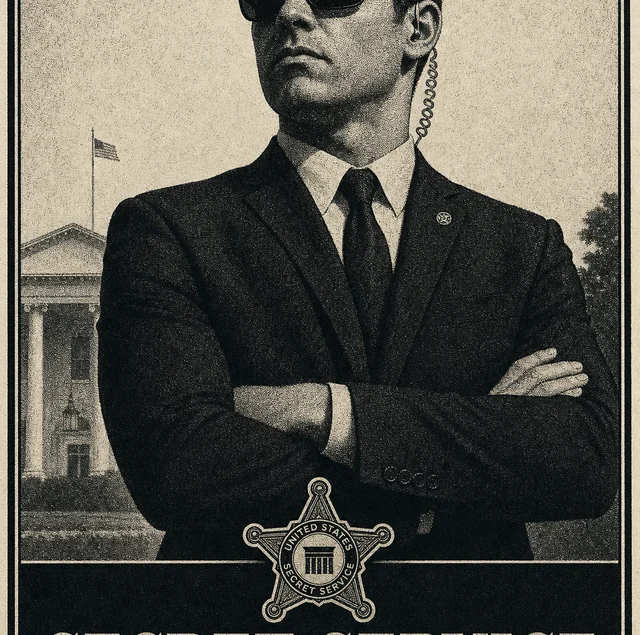 Secret service silhouette